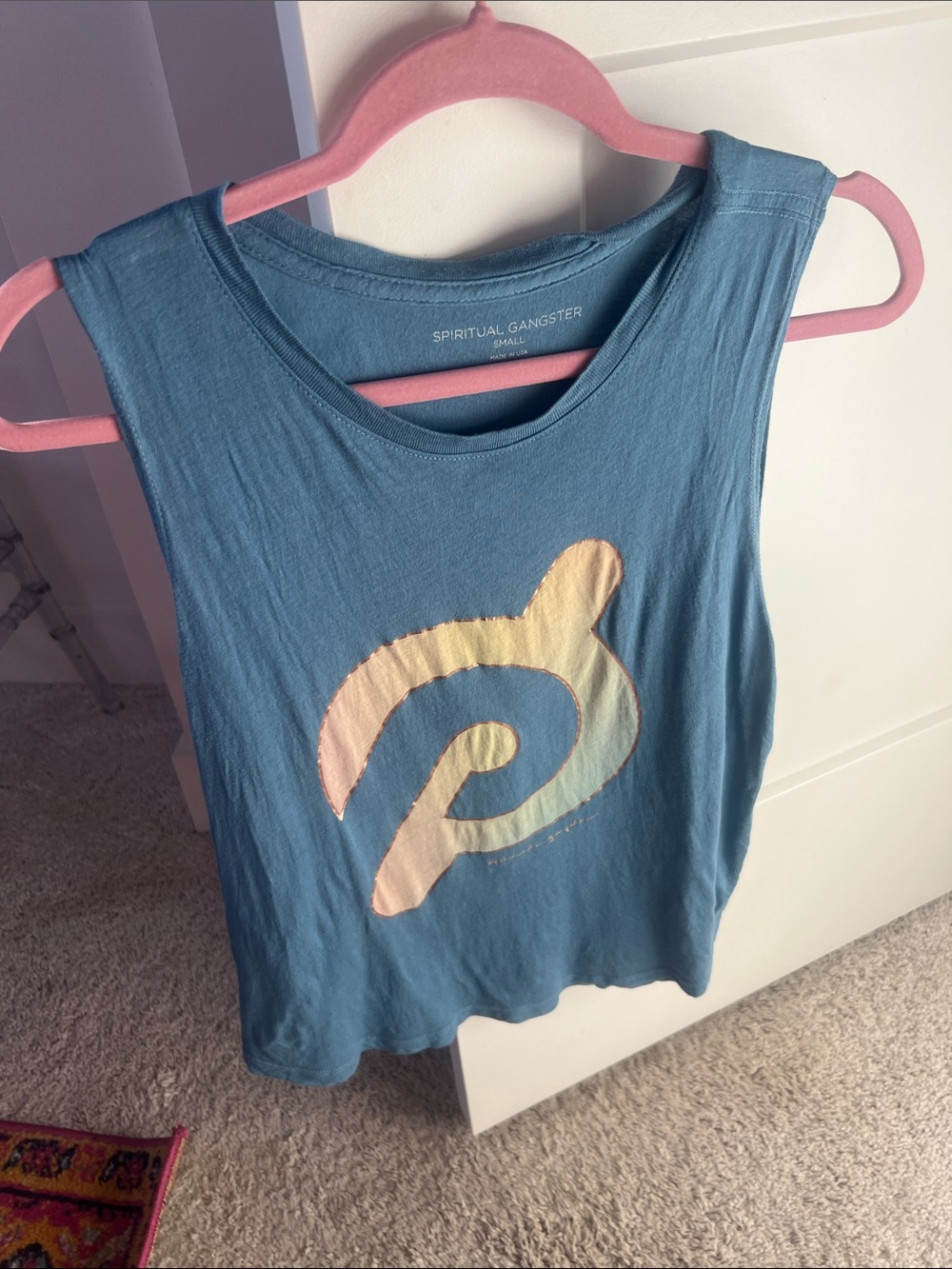 Spiritual Gangster x Peloton logo tank small